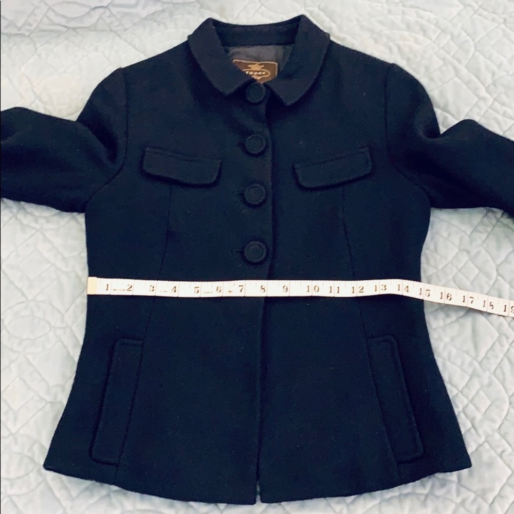 Tocca Navy Blue Buttoned Wool Jacket. Euc. - image 8